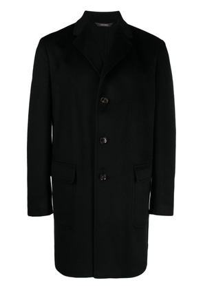 Colombo notched-collar single-breasted coat - Black