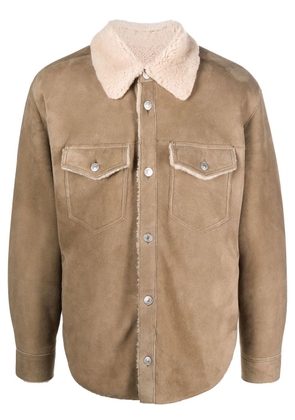 MARANT button-down fitted coat - Neutrals
