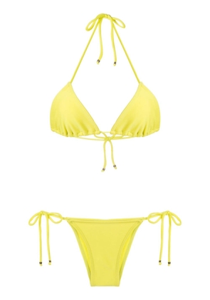 Amir Slama triangle-cup bikini - Yellow