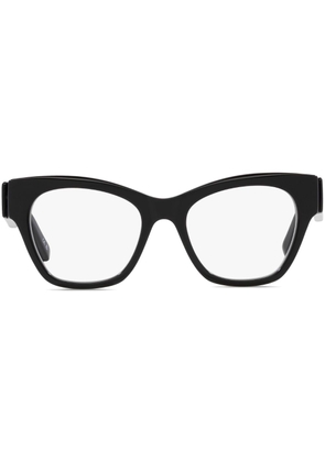 Balenciaga Eyewear logo-print cat-eye frame glasses - Black