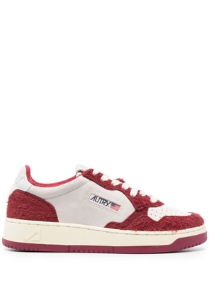 Autry Medalist suede-panelled sneakers - Red