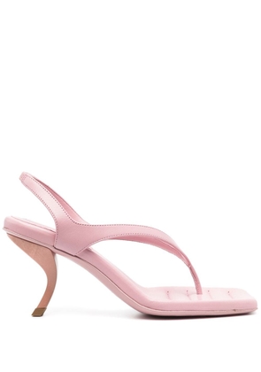 GIABORGHINI Rosie leather sandals - Pink