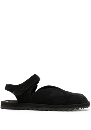 Suicoke Odea logo-embossed leather sandals - Black