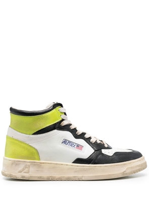 Autry colour-block high-top sneakers - White