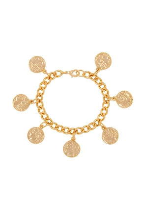 Susan Caplan Vintage 1990s medallion charm bracelet - Gold