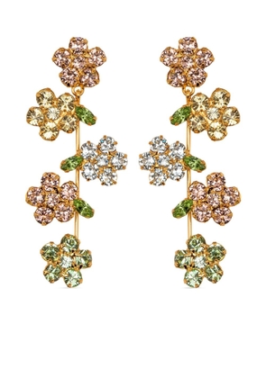 Jennifer Behr 18kt gold plated Verity crystal drop earrings