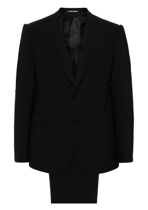 Emporio Armani notch-lapels single-breasted suit - Black