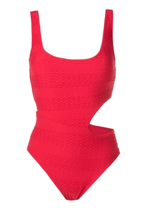 Amir Slama hardware-detail cut-out swimsuit - Red