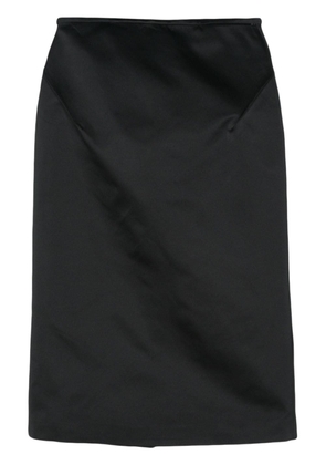 Del Core silk pencil skirt - Black