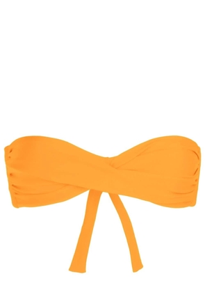 Amir Slama twist-detail bikini top - Orange