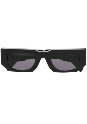 Kuboraum U8 rectangle-frame sunglasses - Black