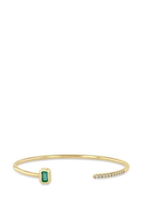 Zoë Chicco 14kt yellow gold diamond cuff bracelet