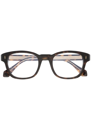 Cartier Eyewear tortoiseshell effect round-frame glasses - Brown