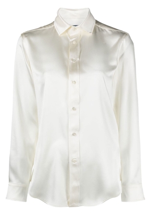 Polo Ralph Lauren silk longsleeved shirt - White