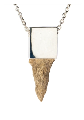 Parts of Four Arrowhead amulet necklace - Silver