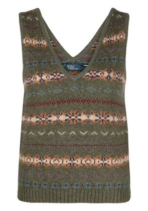 Polo Ralph Lauren Fair Isle sleeveless jumper - Green