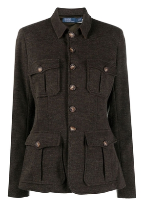 Polo Ralph Lauren cotton-wool herringbone shirt jacket - Brown
