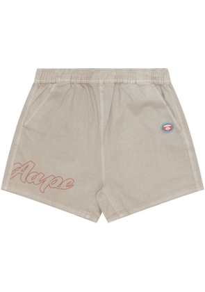 AAPE BY *A BATHING APE® logo-print cotton track shorts - Neutrals