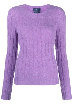 Polo Ralph Lauren cable-knit cashmere jumper - Purple