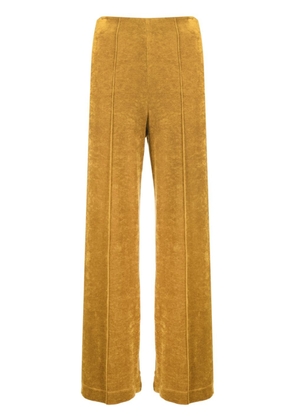 Viktor & Rolf wide-leg velvet trousers - Yellow