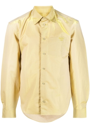 Martine Rose long-sleeved metallic shirt - Gold