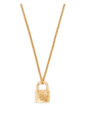 Emanuele Bicocchi Arabesque padlock pendant necklace - Gold