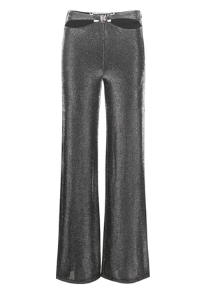 ROTATE BIRGER CHRISTENSEN cut-out lurex trousers - Black