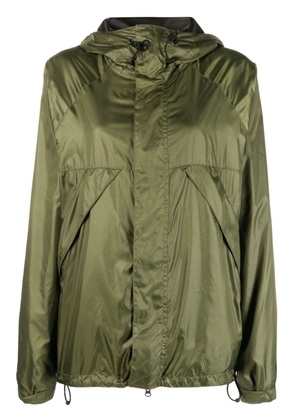 ASPESI drawstring-hood windbreaker jacket - Green