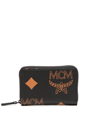 MCM extra-mini Maxi Visetos-print wallet - Black