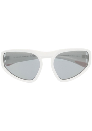Moncler Eyewear Pentagra oversized frame sunglasses - White