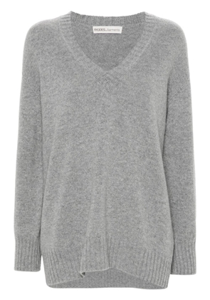 MODES GARMENTS V-neck fine-knit jumper - Grey