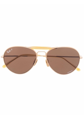 Ray-Ban pilot-frame sunglasses - Gold