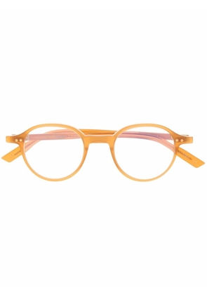 Lesca round-frame glasses - Brown
