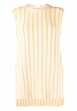 Jil Sander rib-knit sleeveless top - Yellow