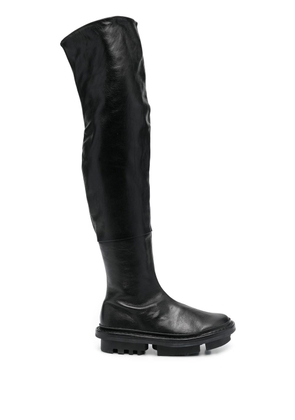 Trippen slip-on thigh-length boots - Black