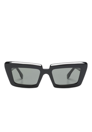 Retrosuperfuture Coccodrillo rectangle-frame sunglasses - Black