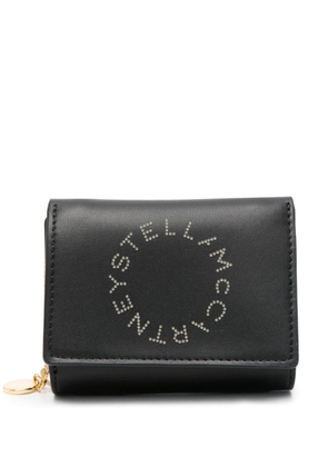 Stella McCartney logo-appliqué tri-fold wallet - Black