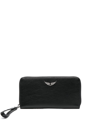 Zadig&Voltaire logo-detail leather purse - Black