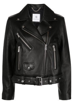 ANINE BING Benjamin leather biker jacket - Black
