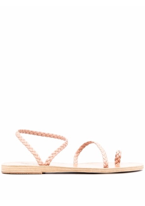 Ancient Greek Sandals Eleftheria braided leather sandals - Pink