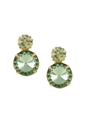 Jennifer Behr Myrla crystal earrings - Green