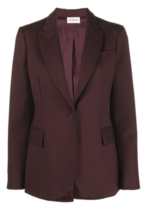 P.A.R.O.S.H. peak-lapel single-breasted jacket - Brown