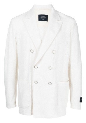 Man On The Boon. Bookle double-breasted blazer - White