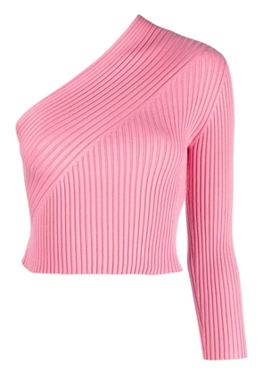 AERON Zero knitted one-shoulder top - Pink