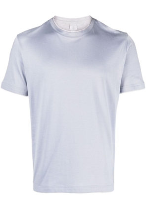 Eleventy crew-neck cotton T-shirt - Blue