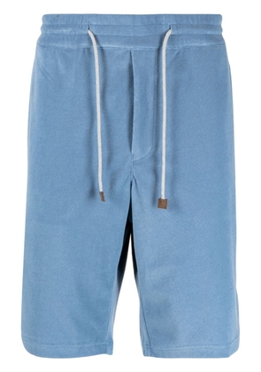 Man On The Boon. terry-cloth drawstring-waist shorts - Blue