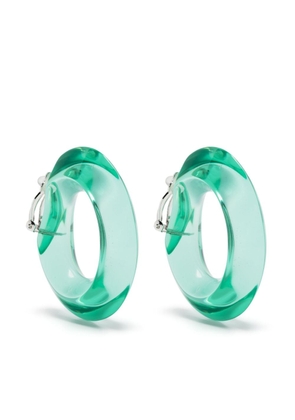 Monies Flotti clip-on hoop earrings - Green
