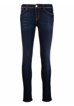 Emporio Armani low-rise skinny jeans - Blue