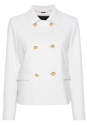 Kiton double-breasted jacket - White