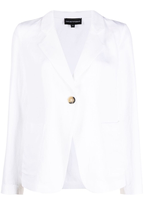 Emporio Armani cut-out detail blazer - White